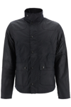 Barbour Reelin Coated Jacket In Blue