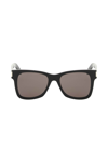 Saint Laurent Sl 556 Rectangular-frame Sunglasses In Black