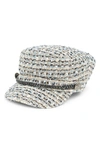 Vince Camuto Chain Strap Conductor Cap In Blue