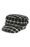 Vince Camuto Chain Strap Conductor Cap In Black