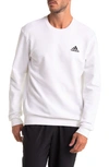 Adidas Originals Feel Cozy Sweatshirt In White/black