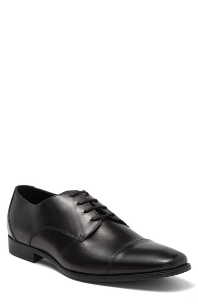 Rush By Gordon Rush Dylan Leather Derby In Black