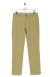 14th & Union The Wallin Stretch Twill Trim Fit Chino Pants In Olive Aloe