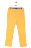 14th & Union The Wallin Stretch Twill Trim Fit Chino Pants In Orange Feather