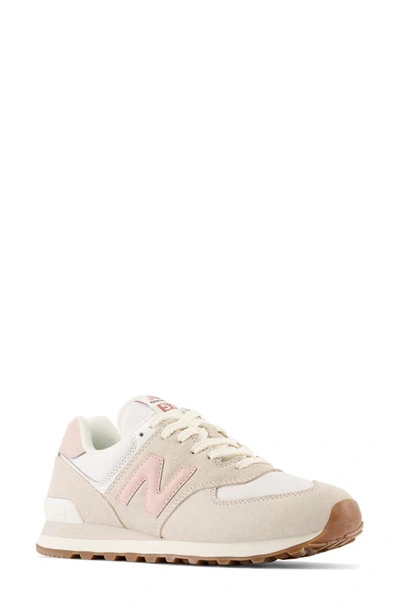New Balance 574 Classic Sneaker In Alpha Pink/ White