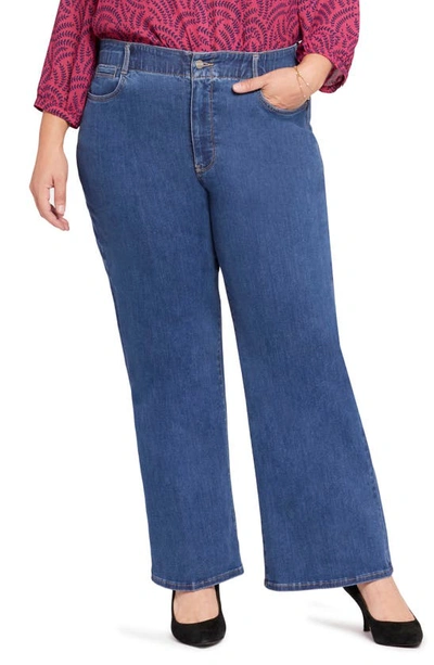 Nydj Waist Match Major Wide Leg Jeans In Waterfall