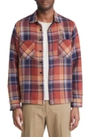 Wax London Whiting Jacket In Rust Multi