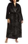 Nordstrom Recycled Faux Fur Robe In Black