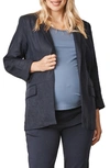 ANGEL MATERNITY LINEN MATERNITY BLAZER