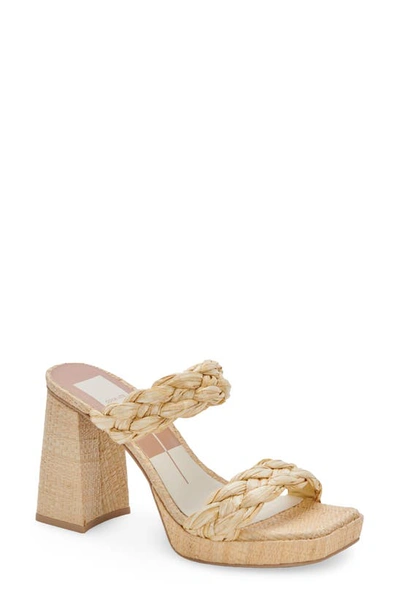 Dolce Vita Ashby Sandal In Lt Natural Raffia