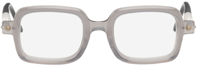 Kuboraum Gray P2 Glasses In Grey, White + Black