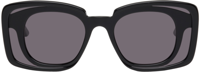 Kuboraum Black T7 Sunglasses In Black Shine