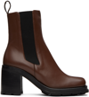 By Far Block-heel Ankle Boots In Seq Sequoia