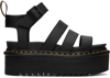 DR. MARTENS' BLACK BLAIRE HYDRO SANDALS