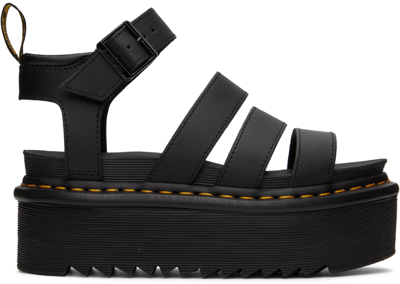 Dr. Martens' Black Blaire Hydro Sandals In Multi