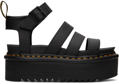 Dr. Martens Black Blaire Hydro Sandals In Multi