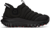 Moncler Trailgrip Après Down-filled Sneakers In 999 Black