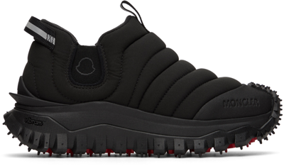 Moncler Apres Trail Quilted Pull-on Trainers In Black