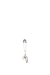Ambush Pill Charm Safety Pin Single Earring In Silver