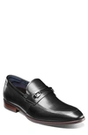 Stacy Adams Kaylor Mens Leather Textured Loafers In Black