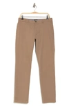 14th & Union The Wallin Stretch Twill Trim Fit Chino Pants In Brown Bark