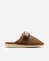 Suicoke Brown Shearling Zavo-m2ab Sandals In Brown