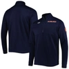 Under Armour Navy Auburn Tigers Universal Mock Neck Half-zip Jacket In Navy