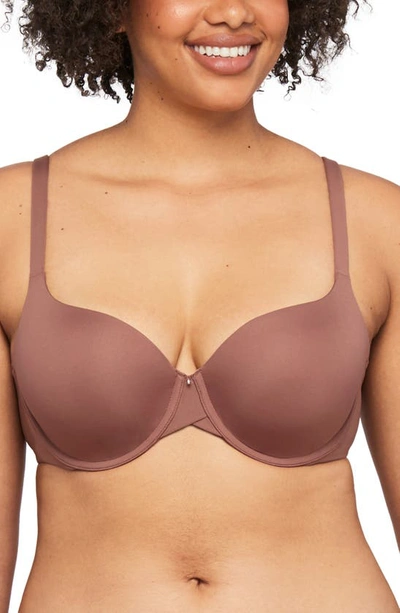 Montelle Intimates Pure Demi T-shirt Bra In Pecan