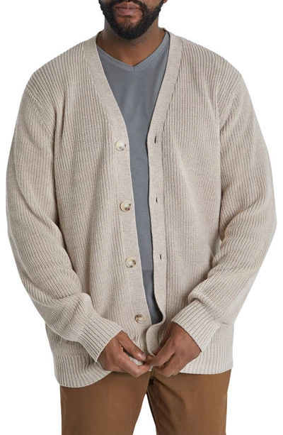 Johnny Bigg Jamie Cotton Cardigan In Natural