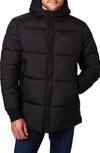 Bernardo Hooded Puffer Jacket In Russet Brown