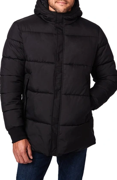 Bernardo Hooded Puffer Jacket In Black