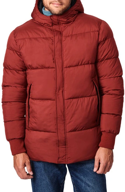 Bernardo Downtown Water Resistant Puffer Jacket In Russet Brown