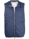 BRUNELLO CUCINELLI VEST WITH ZIP