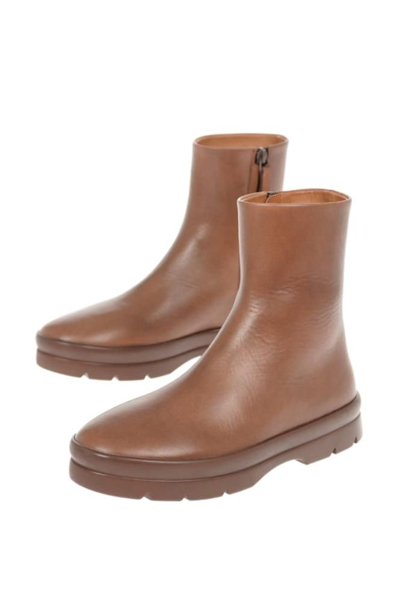 The Row Womens Brown Ankle Boots