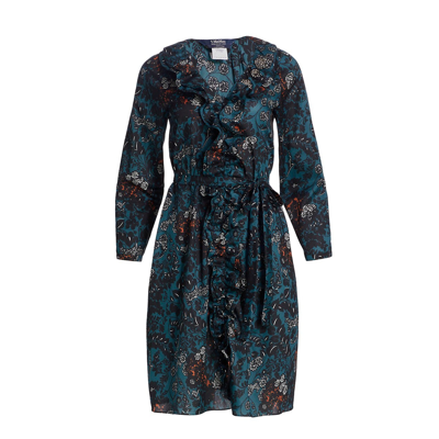 's Max Mara Fiorito Floral Dress In Blue