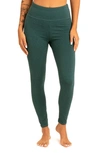 Threads 4 Thought Monica High Waist Crop Leggings In Heather Sea Dragon