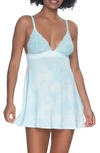 Black Bow Demure Chemise In Cloud Rose