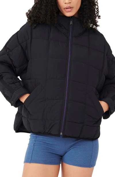 Free People Fp Movement Pippa Packable Puffer Jacket In Black