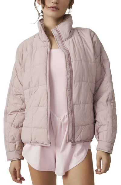 Free People Fp Movement Pippa Packable Puffer Jacket In Mauve Swoon