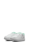 Nike Kids' Air Force 1 Crib Shoe In White/ White/ Light Menta