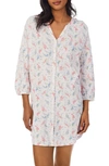 Lauren Ralph Lauren Print Sleep Shirt In Multi Floral