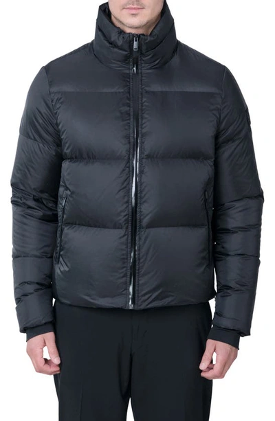 The Recycled Planet Company Revo Waterproof Recycled Down Puffer Jacket In Black