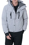 The Recycled Planet Company Norwalk Water Repellent Recycled Down Parka In Light Grey