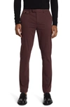 Ted Baker Genay Slim-fit Stretch Cotton-blend Chinos In Maroon