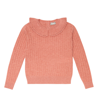 Il Gufo Kids' Virgin Wool Sweater In Bubble Pink