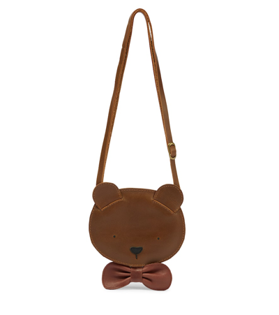 Donsje Kids' Britta Leather Shoulder Bag In Cognac Classic Leather