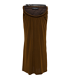 Y/PROJECT BELTED JERSEY MIDI SKIRT