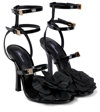 BLUMARINE EMBELLISHED PATENT LEATHER SANDALS