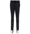 Goldbergh Paris Belted Stirrup Softshell Ski Trousers In Black
