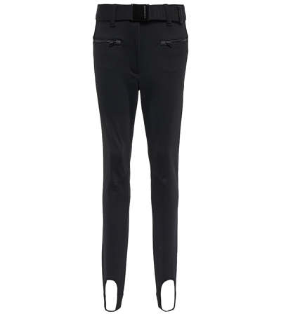 Goldbergh Paris Belted Stirrup Softshell Ski Trousers In Schwarz